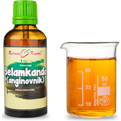Bylinné kapky Belamkanda angínovník Pavlove bylinné kvapky tinktúra 50 ml