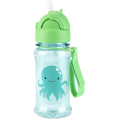 SKIP HOP Zoo tritan Fľaša so slamkou 355ml Chobotnica 12m+ 9R837410