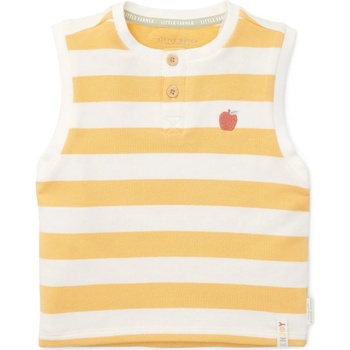 Little Dutch Бебешка тениска без ръкави Little Dutch - Sunny Yellow Stripes, 86 cm, 12-18 м (CL24021056)