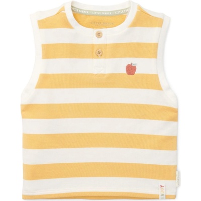Little Dutch Бебешка тениска без ръкави Little Dutch - Sunny Yellow Stripes, 86 cm, 12-18 м (CL24021056)