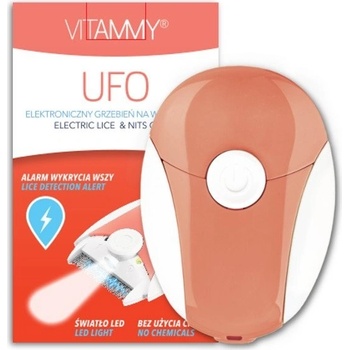 Vitammy UFO elektronický hrebeň na vši a hnidy tyrkysový