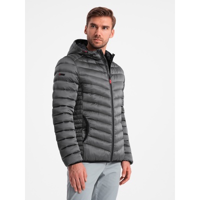 Ombre Clothing Леко изолирано мъжко ватирано яке Ombre Clothing Ombre Clothing | Siv | МЪЖЕ | S