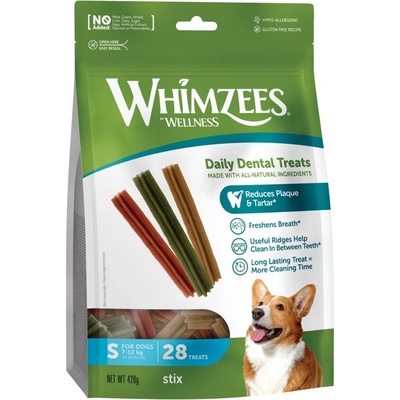 WHIMZEES Stand Up Stix S 11,9 cm / 15 g 28 ks