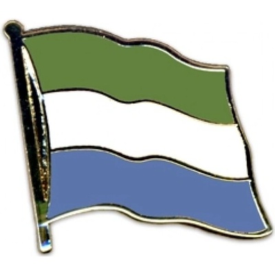 Odznak (pins) 20mm vlajka Sierra Leone - farebný