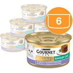 Gourmet Консерва Gourmet GOLD - Savoury Cake с агнешко и зелени фасулки 6 x 85г