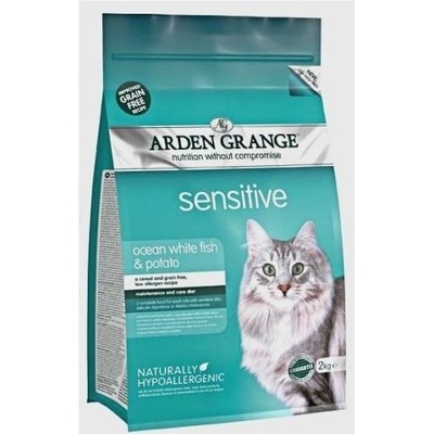 Arden Grange Cat Sensitive Ocean White Fish and brambory grain free 4 kg