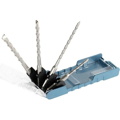 Makita E-13596 sada špirálových vrtákov do kameňa 4-dielna 5 mm, 6 mm, 8 mm, 10 mm SDS plus 1 sada