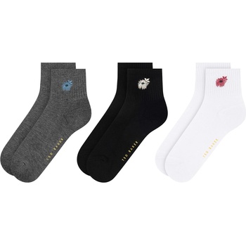 Ted Baker Чорапи Ted Baker Women's Quarter Socks - Grey/Black