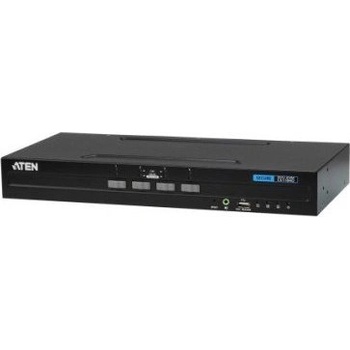 ATEN cs1184d kvm превключвател Монтаж в сървърен шкаф Черен (61614m) (61614m)