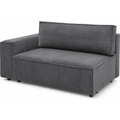 Bobochic Paris Nihad modular modul pohovky šedá/tmavá 163 cm, 88 cm, 100 cm