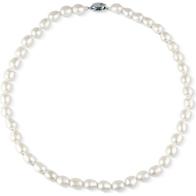 JwL Luxury Pearls Slušivý náhrdelník z pravých bielych perál JL0864