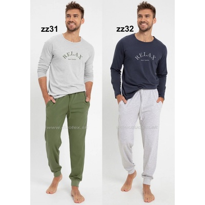 Taro 3079 Sammy pánské pyžamo dlouhé tm.modré