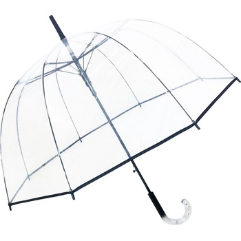 Smati Куполен чадър Smati с бяла ръкохватка прозрачно черен (UBUL1602)