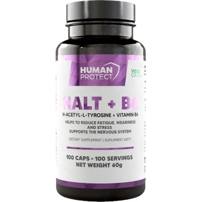 Human Protect NALT + B6 | 500 mg N-Acetyl L-Tyrosine [100 капсули]