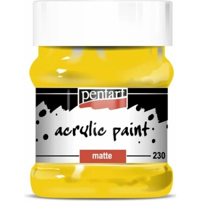 Pentart akrylová farba slnečne žltá 230 ml