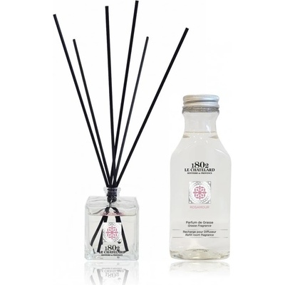 Le Chatelard 1802 Dárková sada difuzér 100 ml + náhradní náplň Růže 200 ml