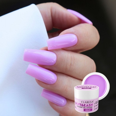 Claresa Soft Easy Builder Uv Led gél na nechty lilac 90 g