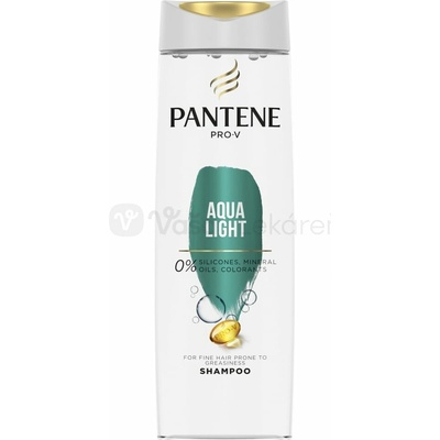 Pantene Aqua Light šampón pre jemné a mastiace sa vlasy 400 ml