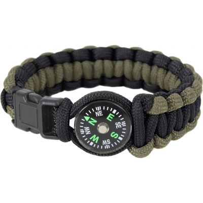 Rothco Survival Paracord s kompasem zelená/černá – Zbozi.Blesk.cz