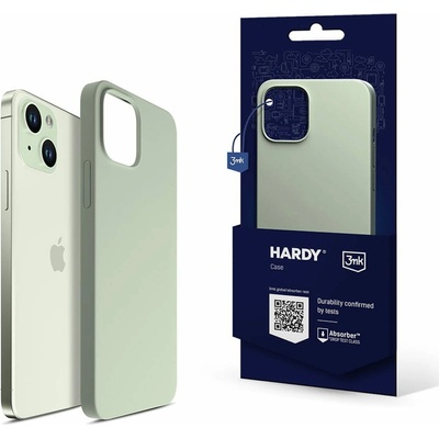 3mk Protection Калъф за iPhone 15, силиконов, 3MK Hardy Case, зелен