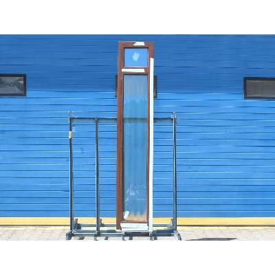 KÖMMERLING VÝPRODEJ Plastové okno - 88 MD, 465x2460 mm, FIX/FIX, ořech/ořech