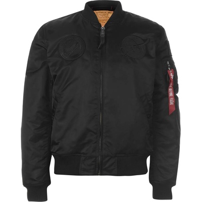 Alpha Industries Яке Alpha Industries Men's MA VF NASA Long Sleeve Bomber Jacket - All Black 404