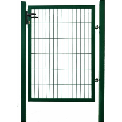 Bránka LIGHT šírka 100 cm, výška 150 cm, hranaté profily, povrchový zámok, machová zelená
