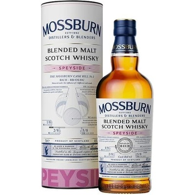 Mossburn Blended Malt Speyside 46% 0,7 l (tuba)