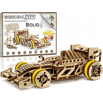 Wooden City 3D puzzle Závodní vůz Bolid 108 ks