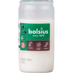 Bolsius Композитна свещ Bolsius 104 г 40 часа бял капак хартия