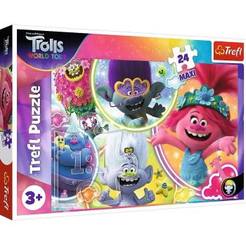 Image 1 of Trefl Пъзел Trefl от 24 макси части - Музикалният свят на Тролчетата (14318)