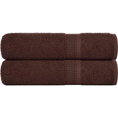 vidaXL Кърпи за ръце FROGN 2 бр. Кафяви 50x100 см 360 г/м2 (136758)
