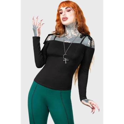 Killstar tričko Withering Wench Čierna