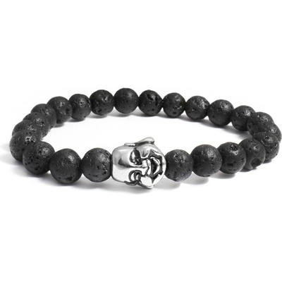 BM Jewellery Lávový náramek se Buddha S1070060