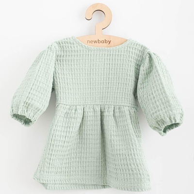 Kojenecké mušelínové šaty New Baby Comfort clothes šalvějová – Zboží Dáma