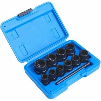 Satra S-TS11X Nástrčné hlavice na poškodené - strhnuté skrutky a matice 3/8", 9 - 19 mm, 10 ks -