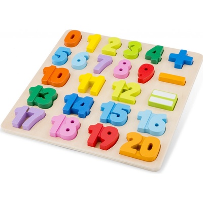 New Classic Toys dřevěné vkládací puzzle čísla