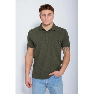 Polokošile krátký rukáv HOBOJ khaki melír