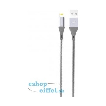 Siliconpow SP1M0ASYLK30AL0G USB - Lightning, Boost Link LK30AL Nylon, 1m, šedý