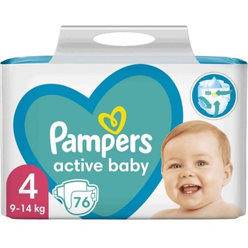 Pampers Active Baby Giant Pack пелени 9-14 кг Maxi 4 (76 бр. ) (81680818)