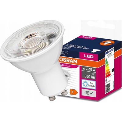 Osram VALUE PAR 16 50 120° 5 W/6500K GU10 studená biela