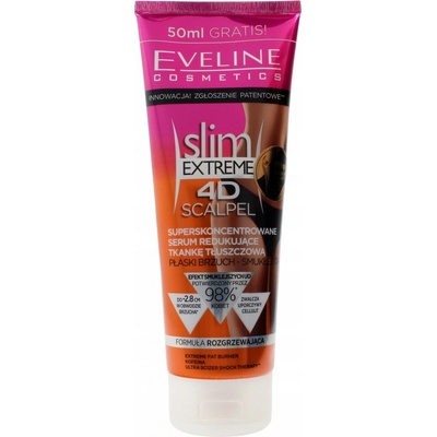 Eveline Cosmetics Slim Extreme 4D Scalpel Superkoncentrované sérum redukující tukové tkáně 250 ml – Zboží Dáma