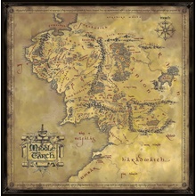 Noble Collection Pán prstenů Jigsaw Middle Earth 1000 kousků