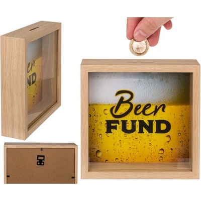 144455 Drevená pokladnička Beer FUND
