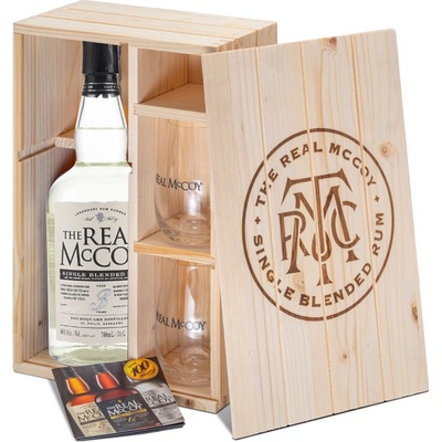 The Real McCoy 3y Distiller's Proof 46% 0,7 l (dárkové balení 2 sklenice)