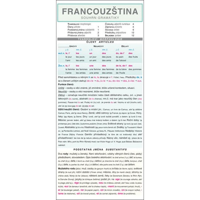 Francouzština - souhrn gramatiky /skládačka/