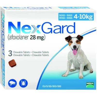 NexGard M 4 - 10 kg 28 mg žuvacie tablety 3 x 1 tbl.