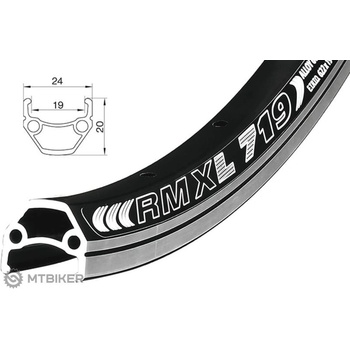 Remerx Dragon L-719 622x19 28" ráfik, 36 dier