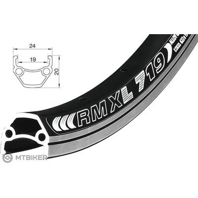 Remerx Dragon L-719 622x19 28" ráfik, 36 dier