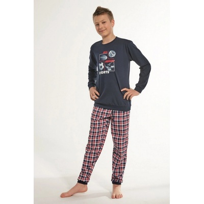 Cornette Kids Boy Sport Chlapecké pyžamo tm.modrá
